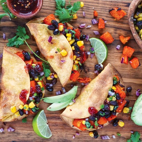 Smoky Vegan Sweet Potato Tacos