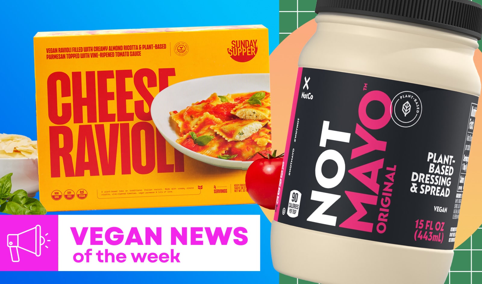 Kraft Heinz NotCo Mayo, Cheese Ravioli, and More Vegan Food News of the Week