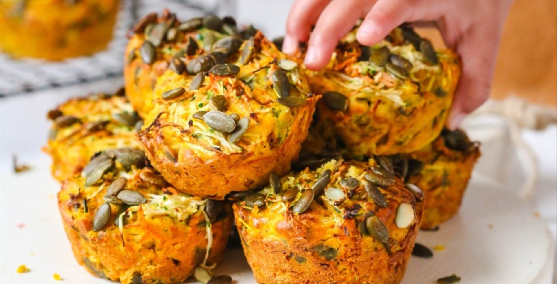 Savory Vegan Cheesy Zucchini and Carrot Muffins