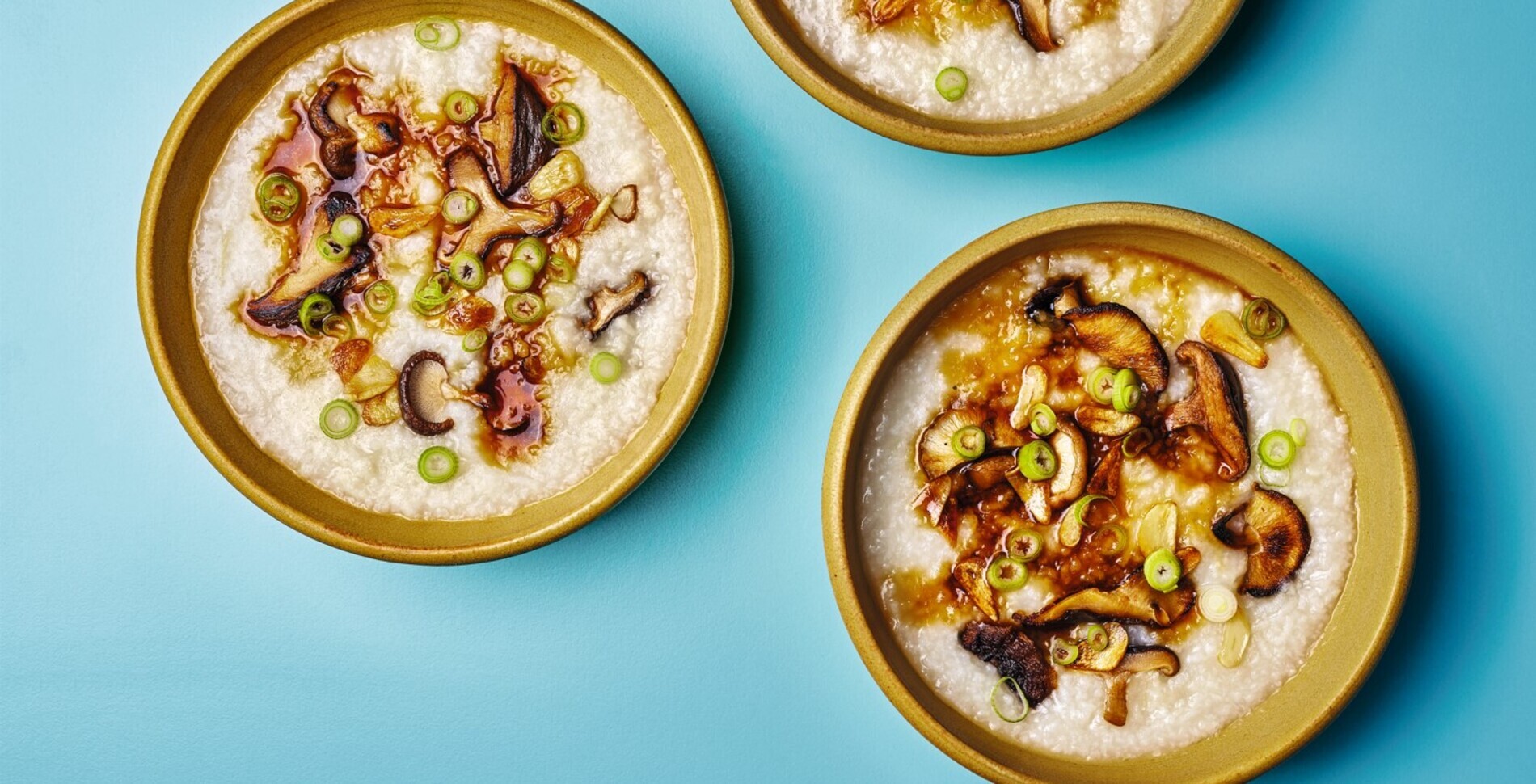Crispy Garlic Shiitake Congee