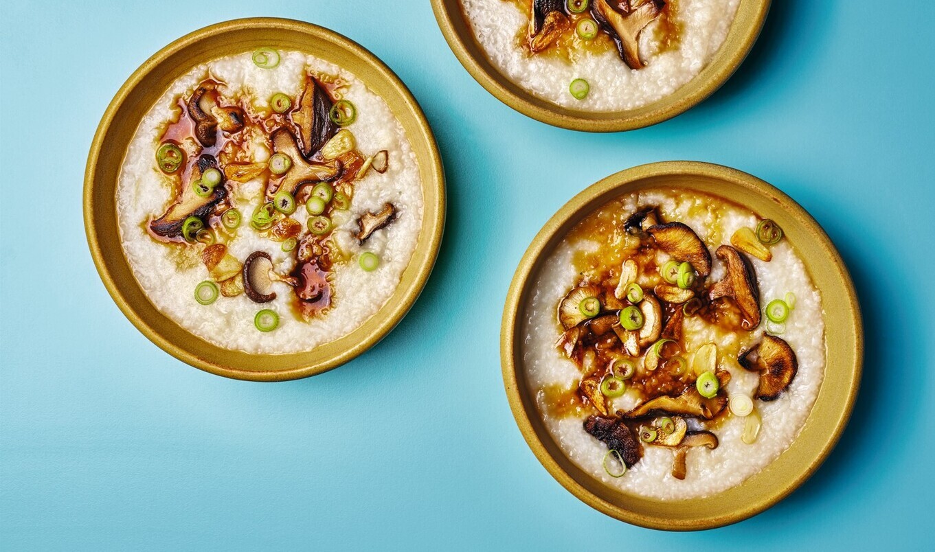Crispy Garlic Shiitake Congee