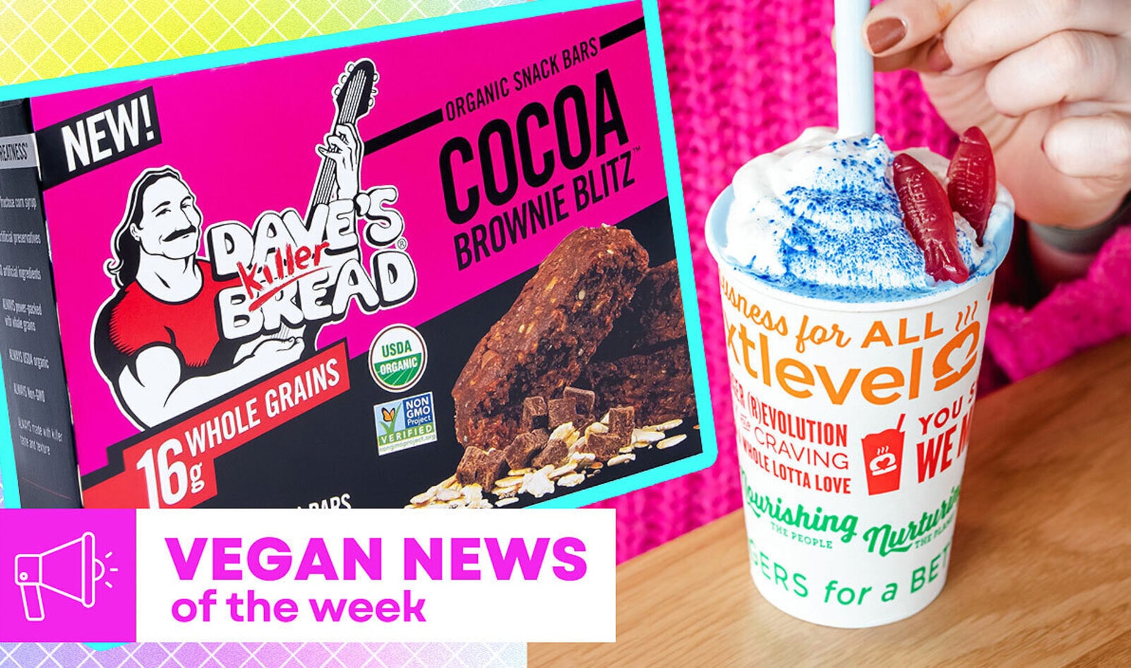 Vegan Food News of the Week: Dave's Killer Snacks, Earth Day Shakes, and More