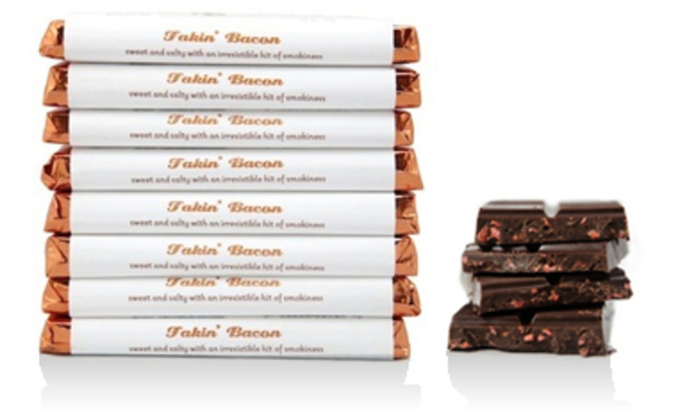 Vegan Bacon Chocolate Bar VegNews