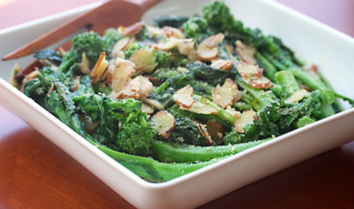 Gluten-Free Broccoli Rabe Almondine