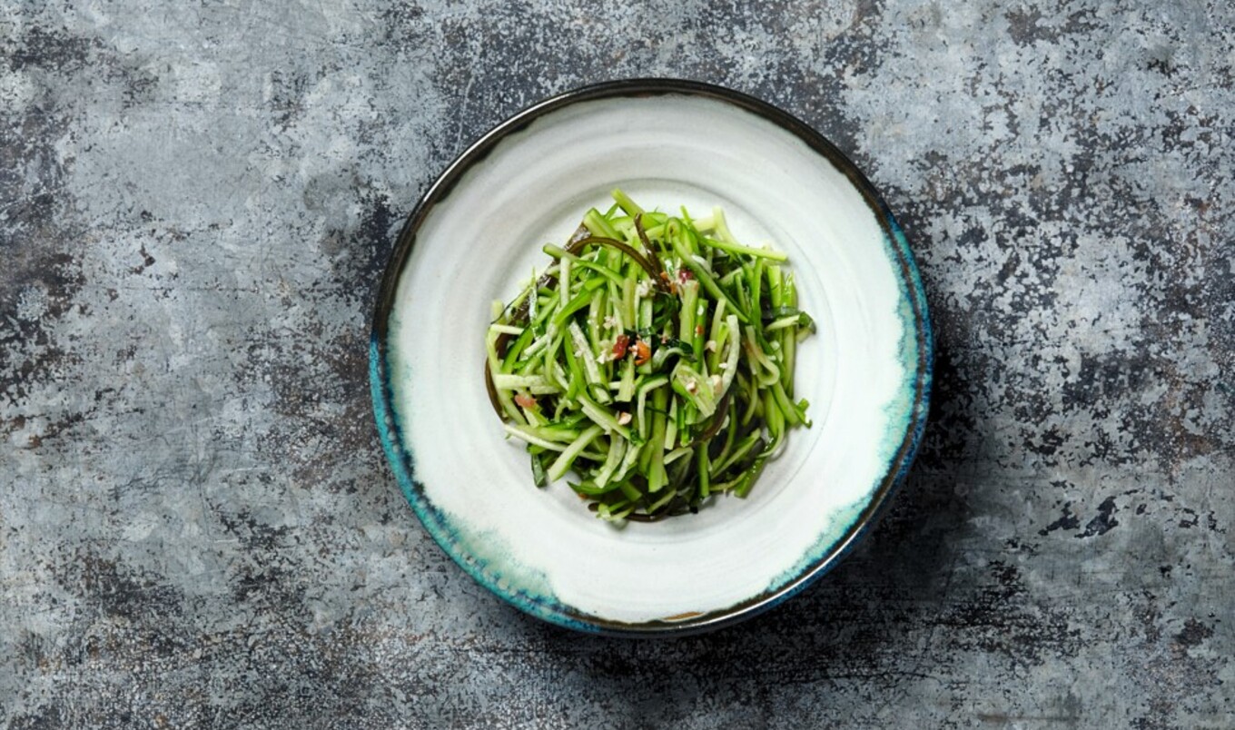 One-Step Japanese Cucumber Salad With Ume and Shiso