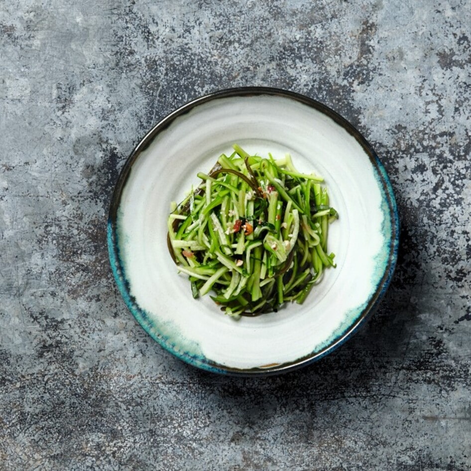 One-Step Japanese Cucumber Salad With Ume and Shiso