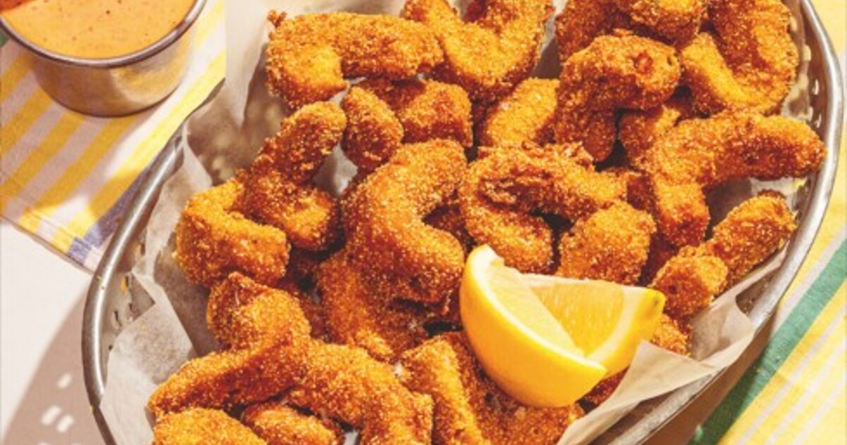 Vegan Cajun Fried Shrimp
with Rémoulade