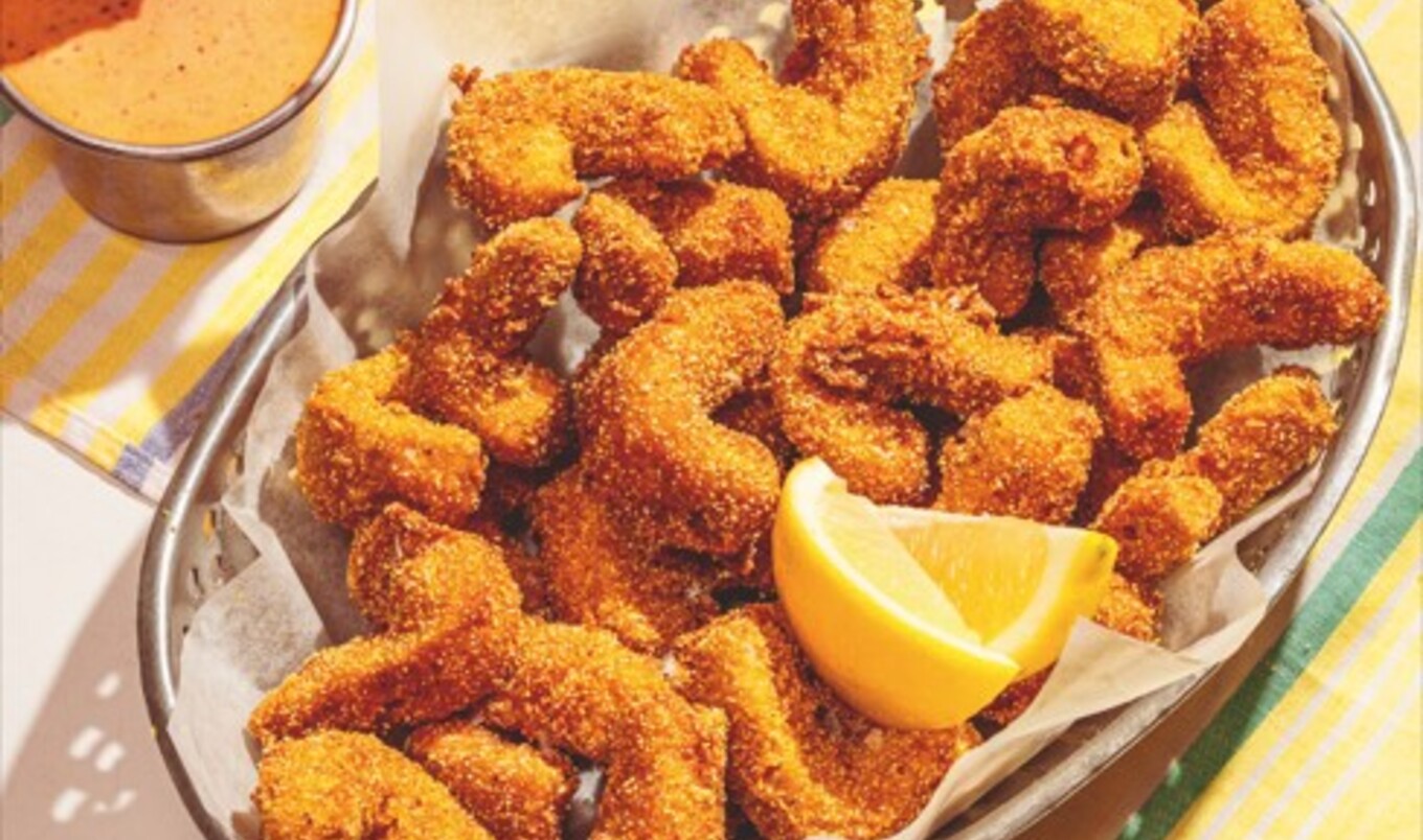 Vegan Cajun Fried Shrimp
with Rémoulade