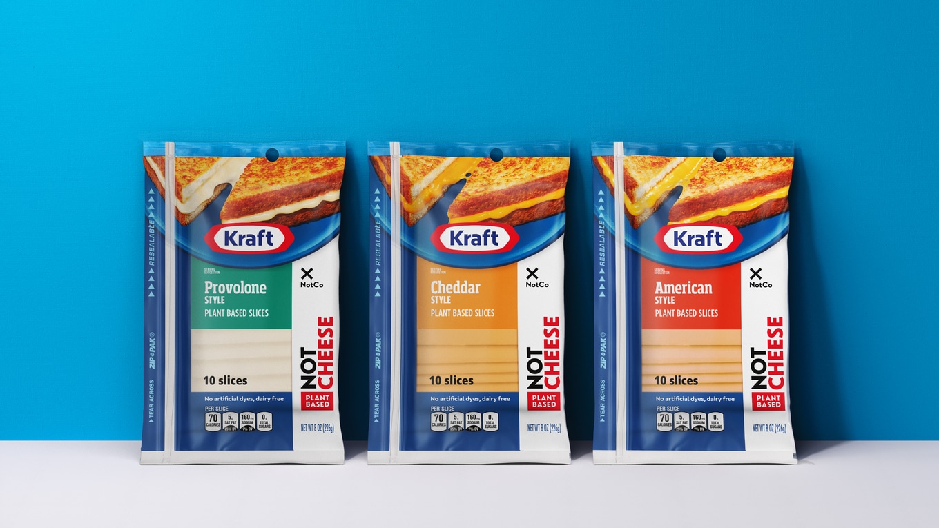 Modern companies use AI to create vegan meat and cheese that is both healthy and tasty Modern companies use AI to create vegan meat and cheese that is both healthy and tasty VegNews.VeganKraftSingles.KraftHeinzNotCo