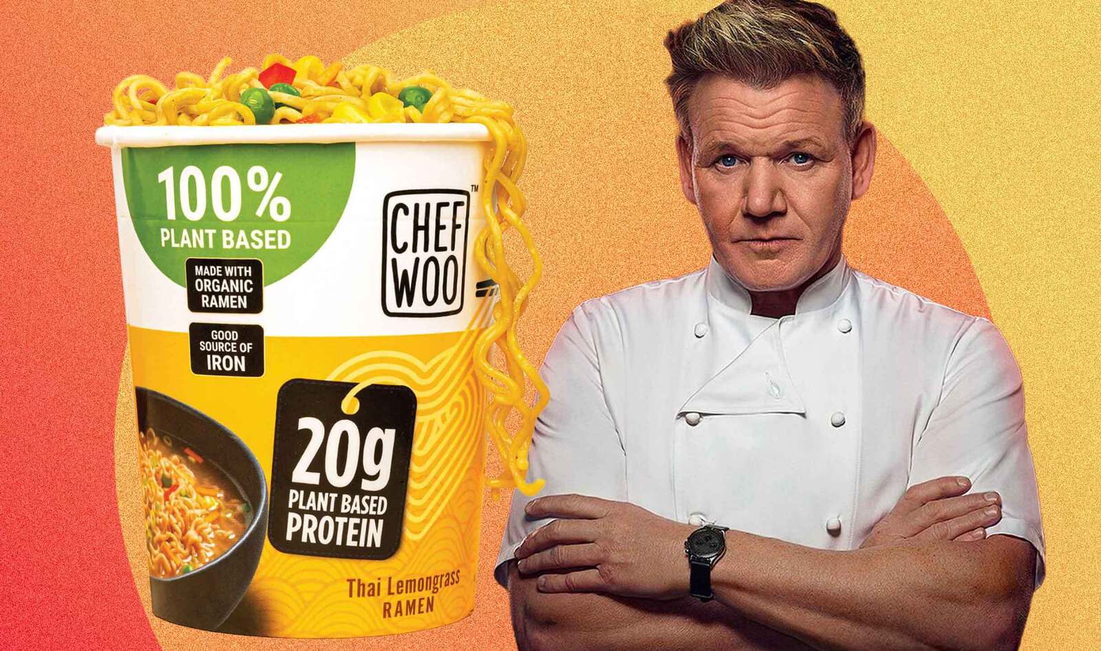 Gordon Ramsay Backs Vegan Ramen Brand to Help Address Food Security