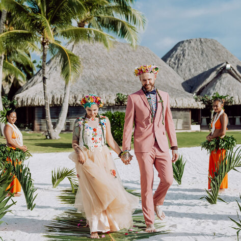 From Antarctica to Bora Bora: This Couple Held Four Separate Weddings Around the World&nbsp;