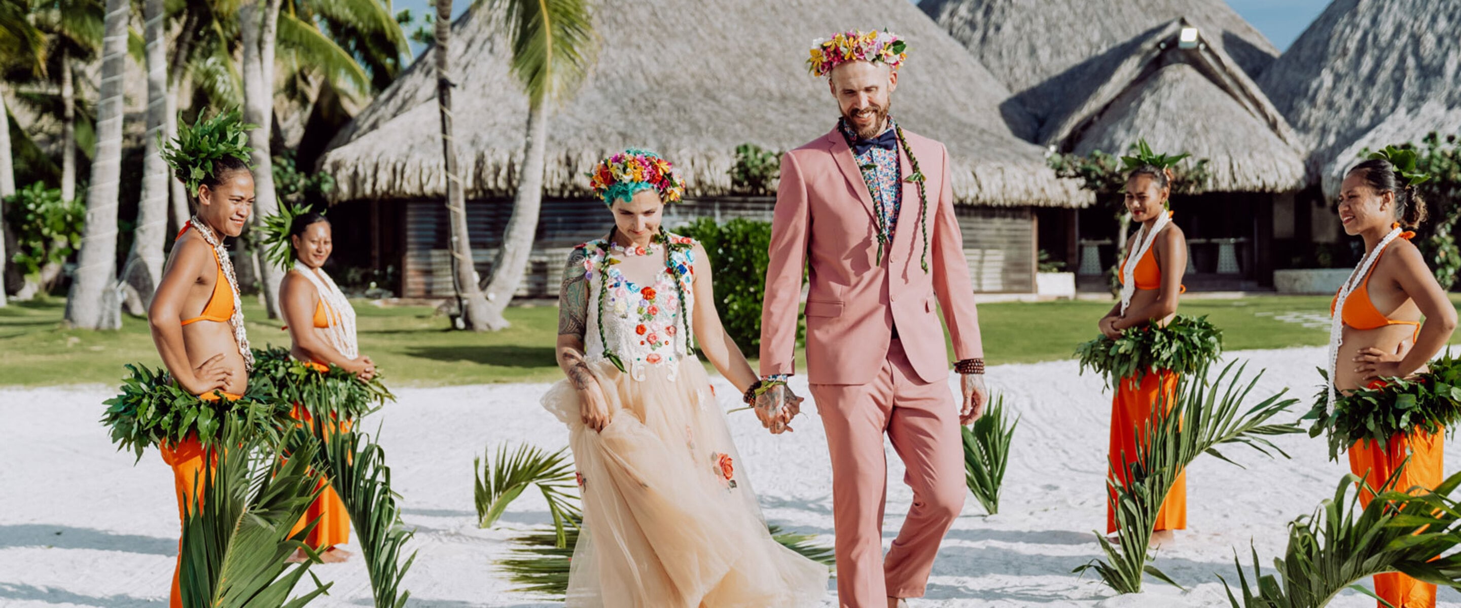 From Antarctica to Bora Bora: This Couple Held Four Separate Weddings Around the World&nbsp;