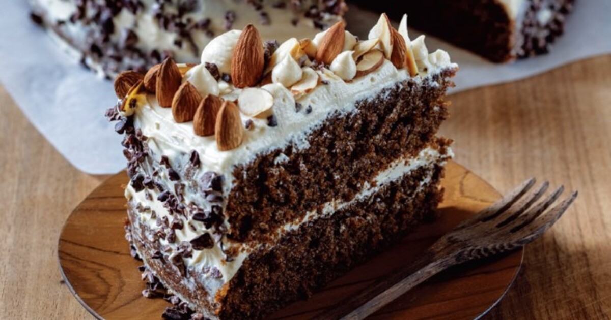 Vegan Espresso Cake With Espresso Cream Cheese Frosting