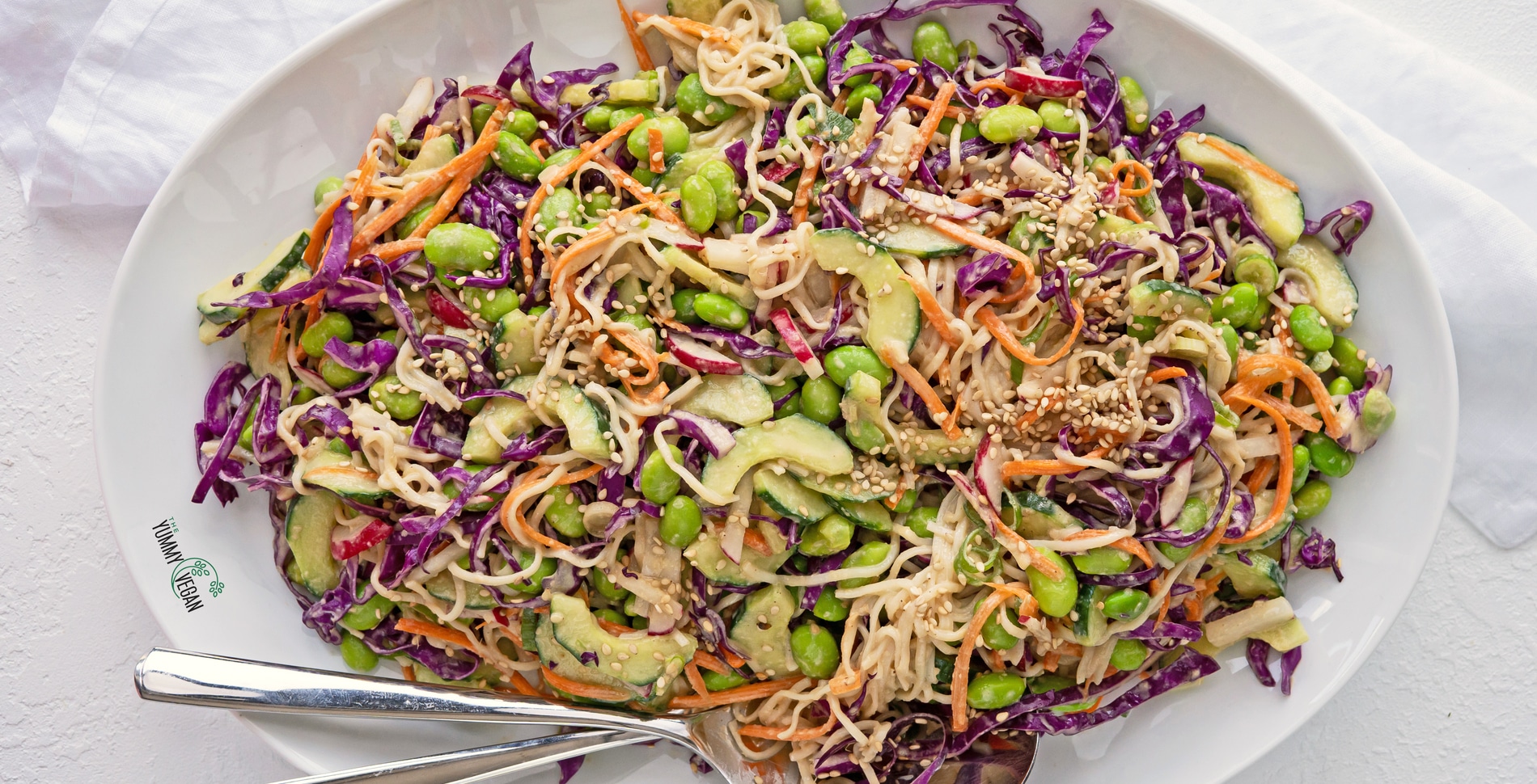 Sesame Ginger Edamame Crunch Salad