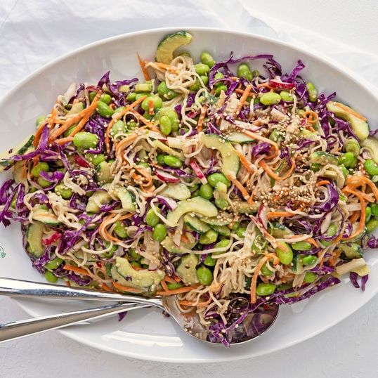 Sesame Ginger Edamame Crunch Salad