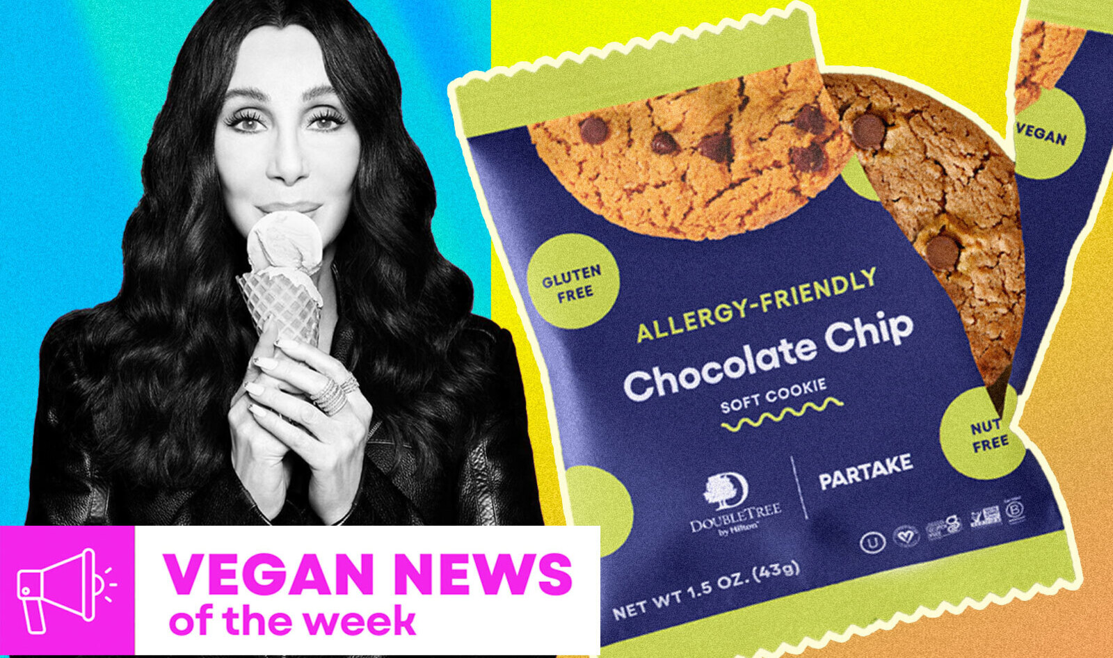 Vegan Food News of the Week: Cher's Gelato, DoubleTree's Chocolate Chip Cookies, and More