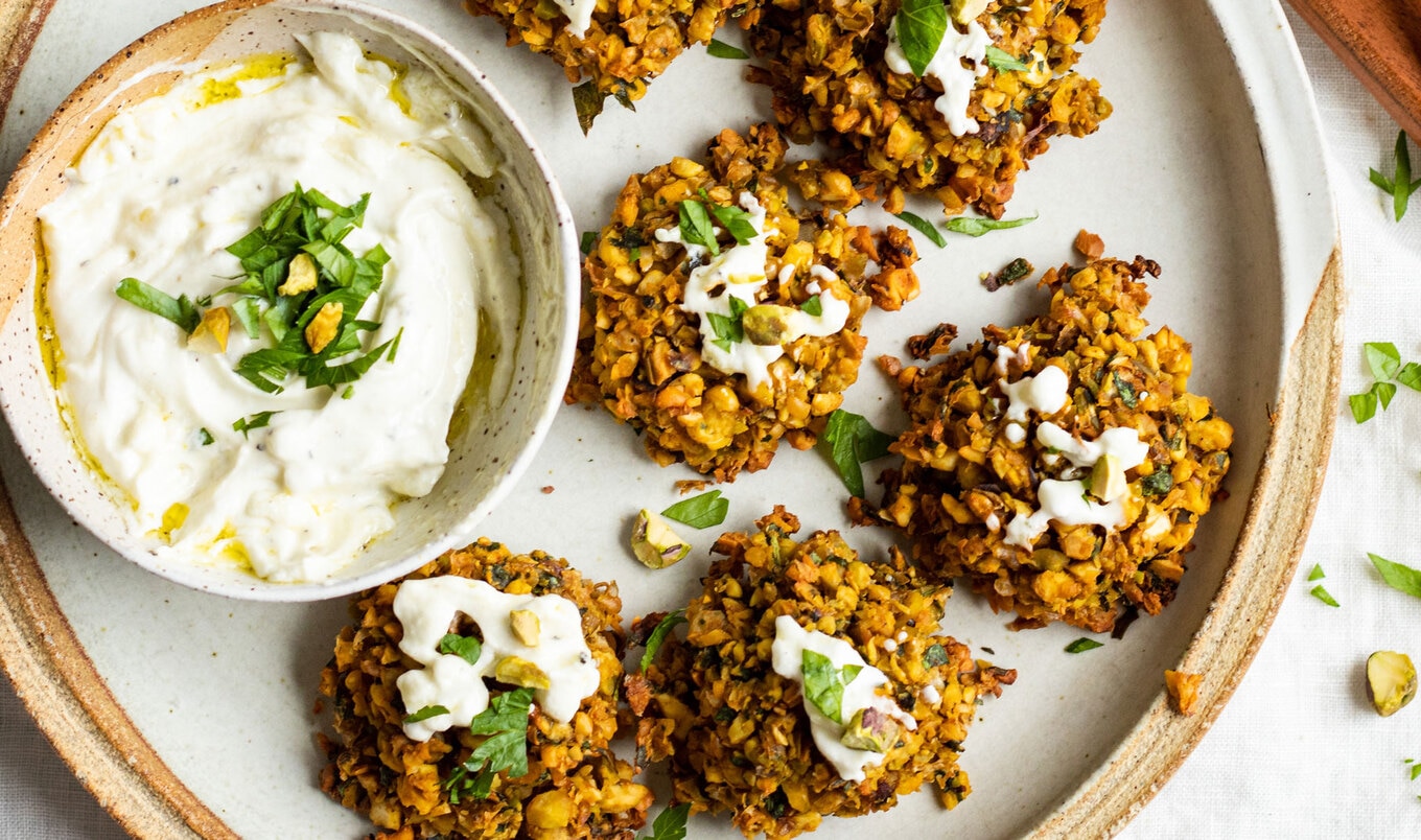 Easy Baked Pistachio Falafel<br>
