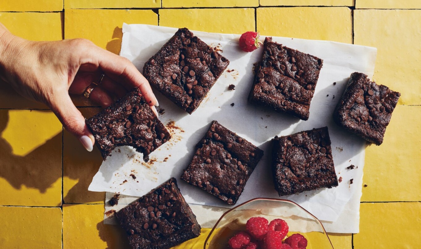 Fudgy Freezer Vegan Raspberry Brownie Bites