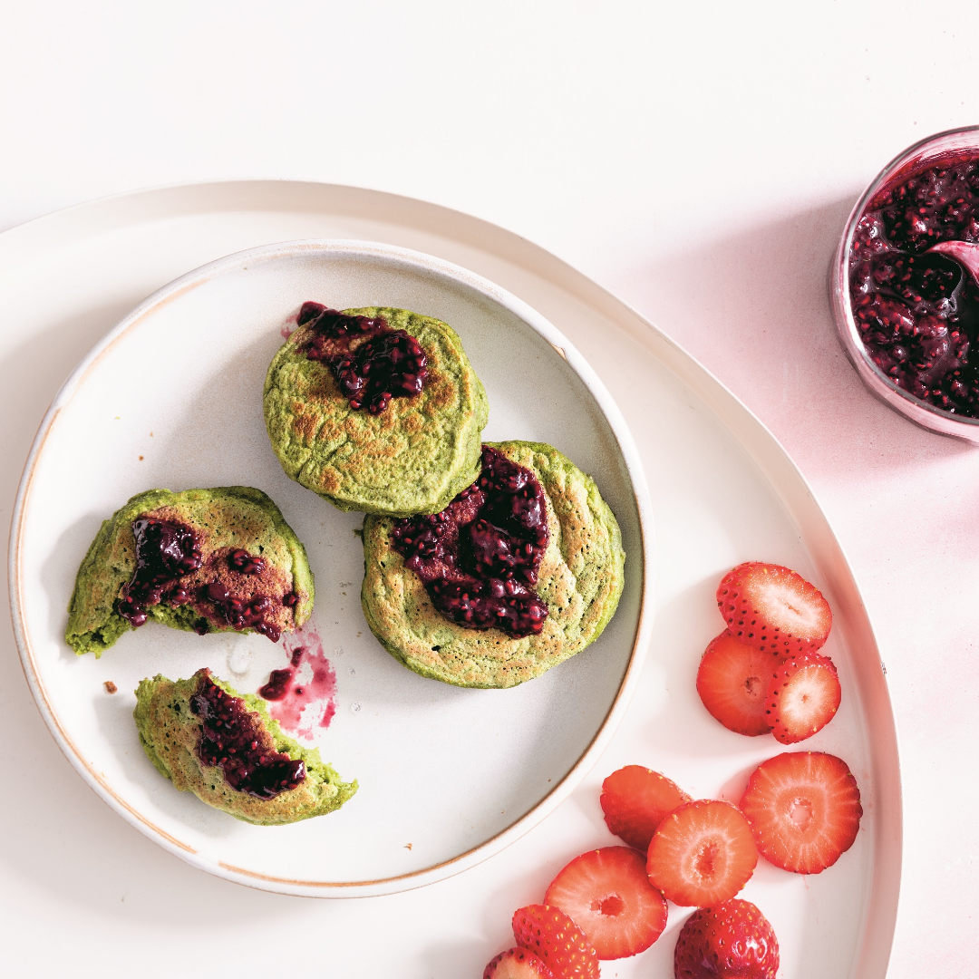 VegNews.GreenPowerPancakes