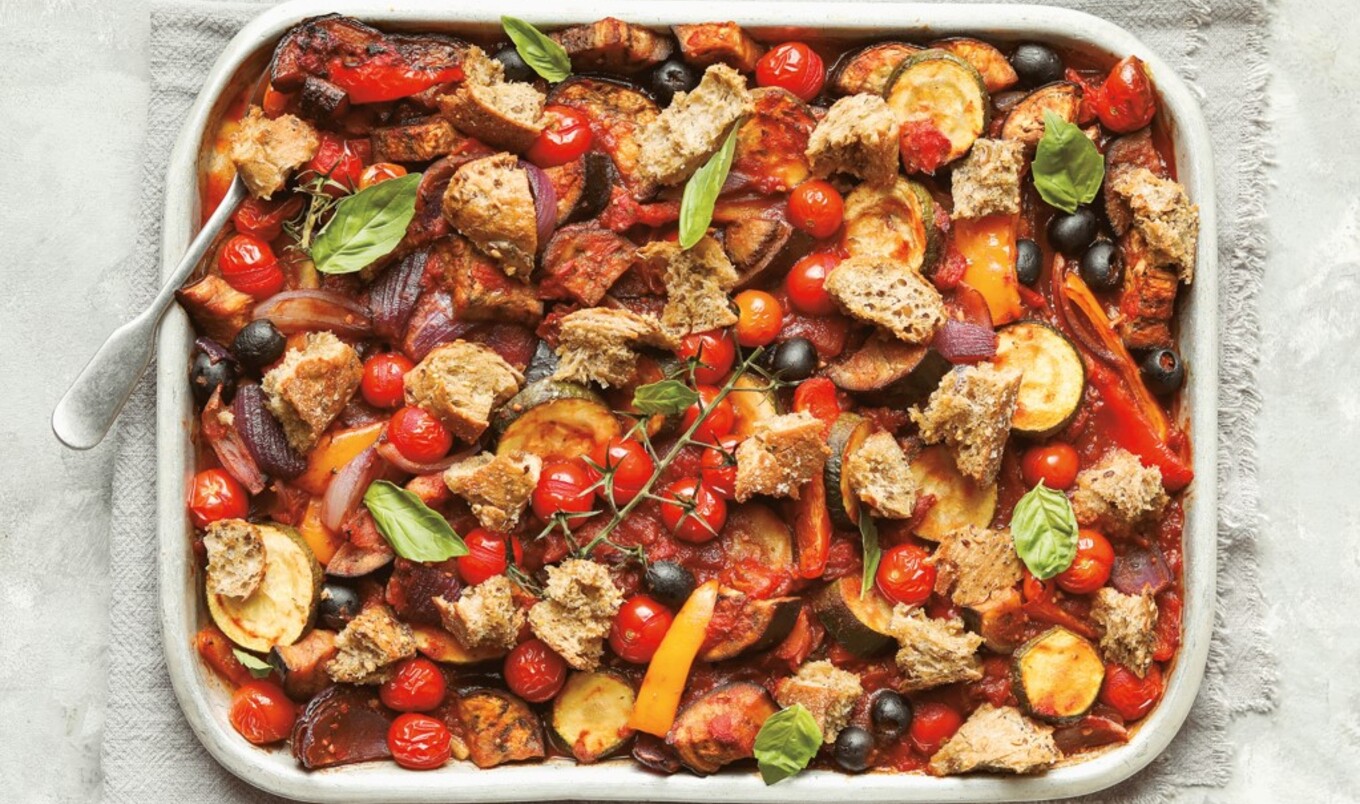 Easy Vegan Italian Vegetable Sheet Pan Bake