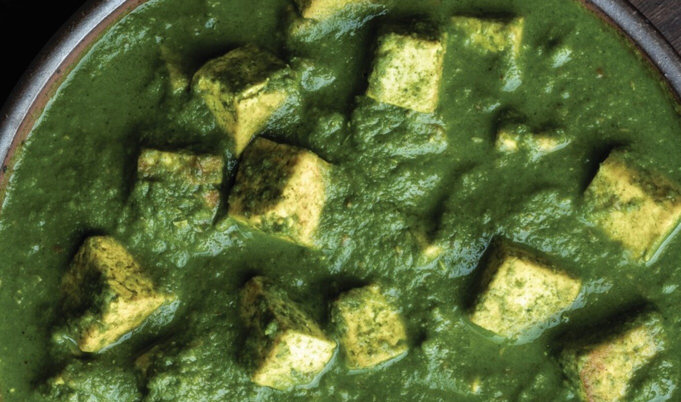 Spicy Spinach Chili Palak Tofu