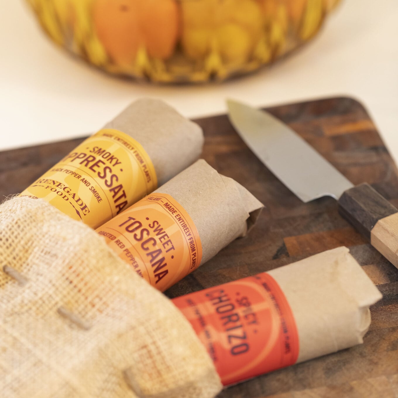 Tripack in Burlap Bag