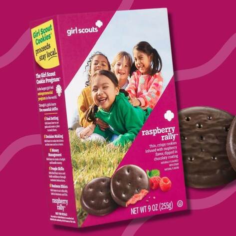 New Vegan Girl Scout Cookie Raspberry Rally Is Joining Thin Mints for the 2023 Season