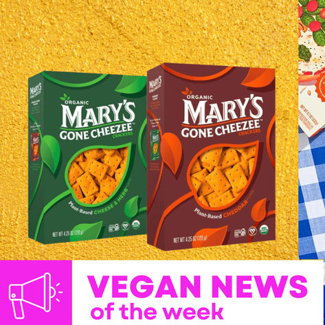 Mary's Gone Cheez-Its, Banza's DIY Pizzas, and More Vegan Food News of the Week&nbsp;