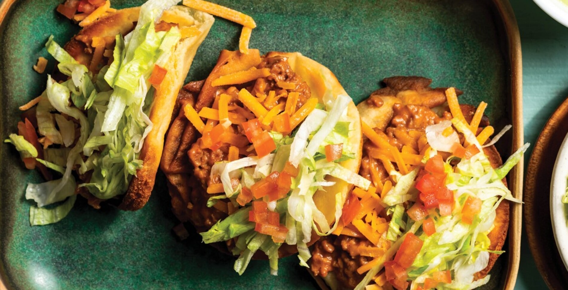 Vegan Crunchy Chalupa Naan Tacos With Avocado Ranch Sauce
