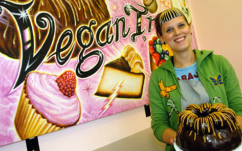 This Week's Giveaway: Peanut Butter Bomb Cake from VeganTreats