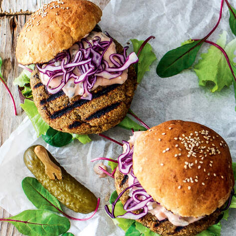 Vegan Quinoa and Chickpea Burgers