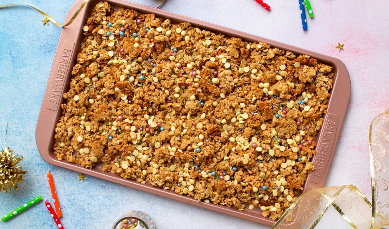 Confetti Cake White Chocolate Granola