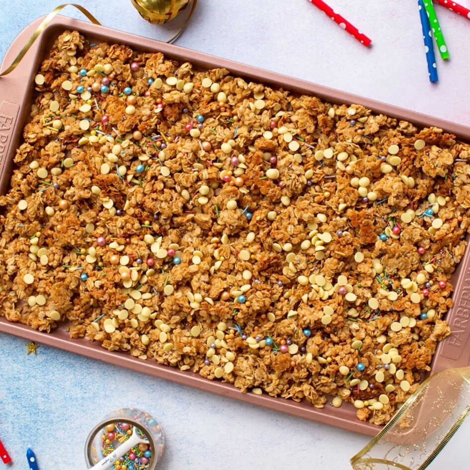 Vegan Confetti Cake Granola