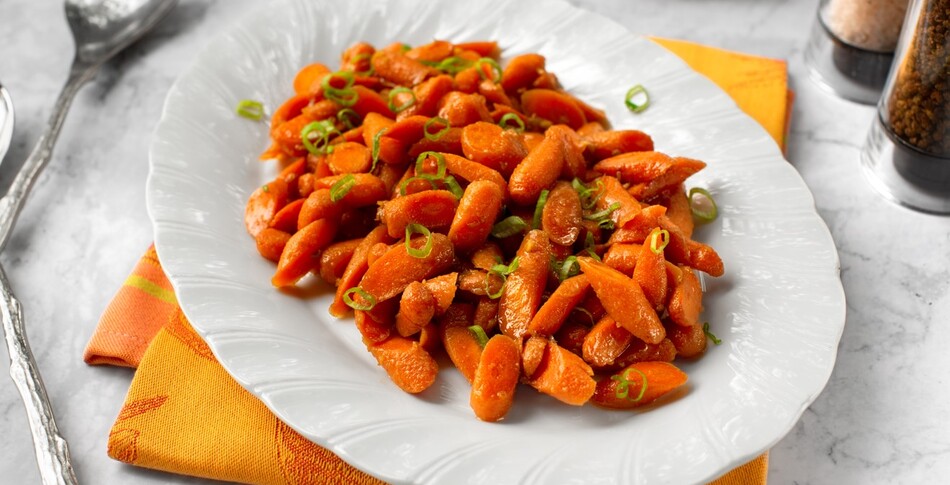 Vegan Miso-Ginger Glazed Carrots