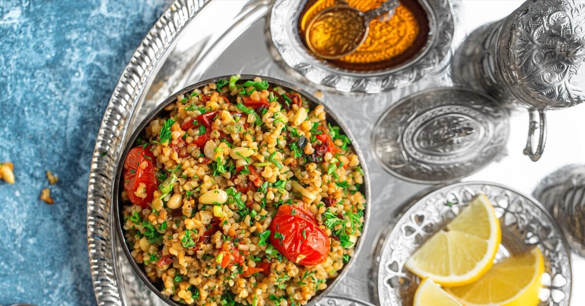 Zesty Vegan Pesto Tabbouleh | VegNews