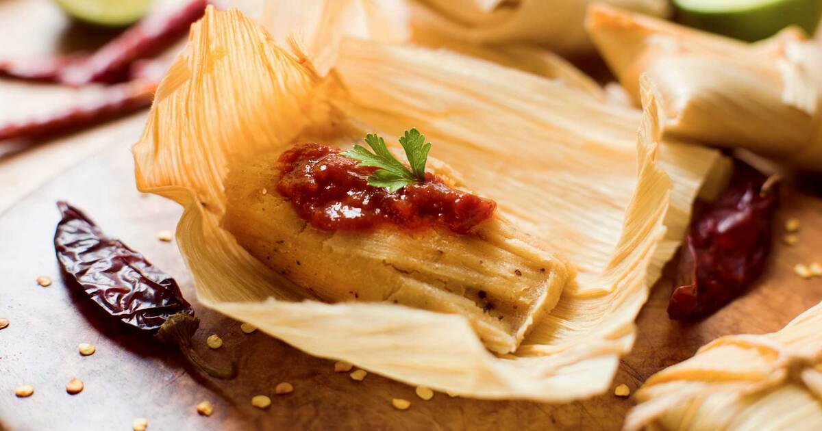 Vegan Portabello ‘Huitlacoche’ Tamales | VegNews