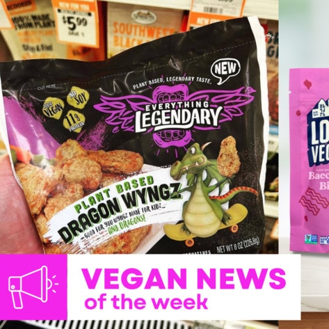 Spicy Meatless Chicken Wings, Better Bacon Bits, and More Vegan Food News of the Week
