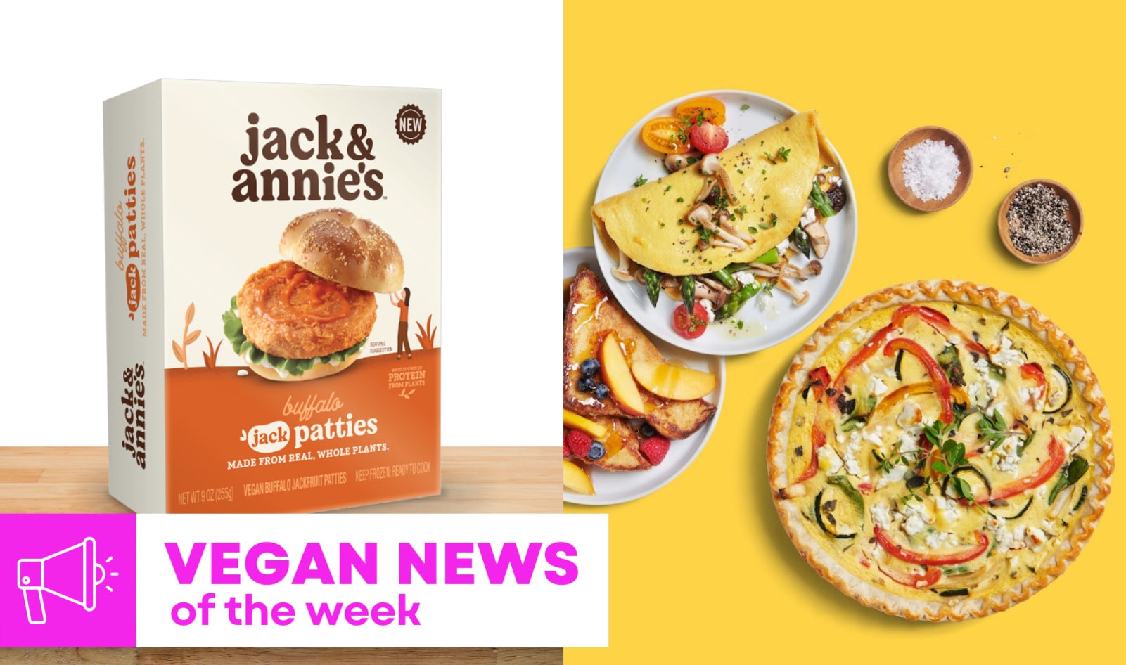 Buffalo Chicken Patties, New Frozen Eggs, and More Vegan Food News of the Week