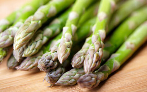 Balsamic Grilled Salad with Asparagus, Brussels Sprouts, & Onions