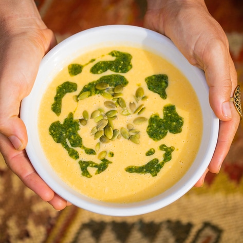 Vegan Gingery Butternut Squash Soup