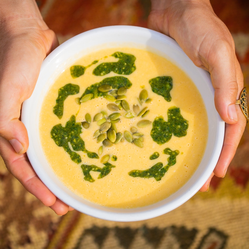 Vegan Gingery Butternut Squash Soup