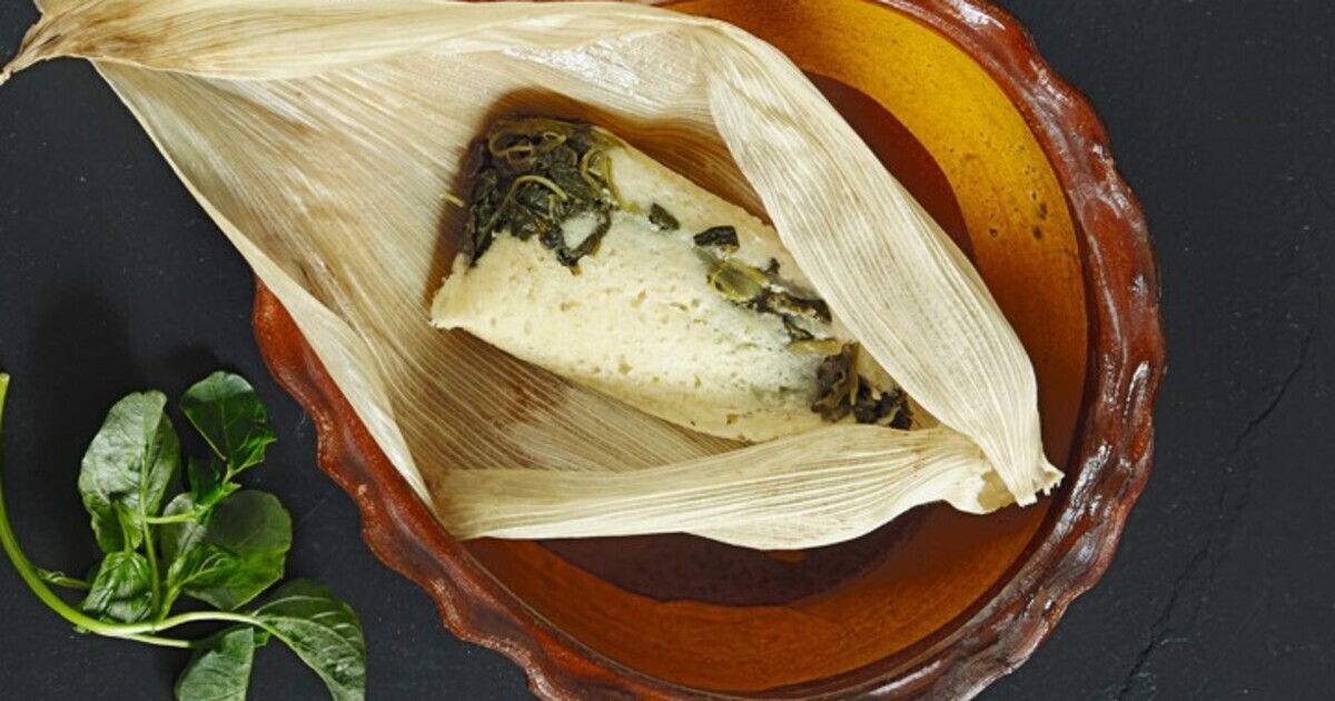 Wild Greens and Black Bean Vegan Tamales | VegNews