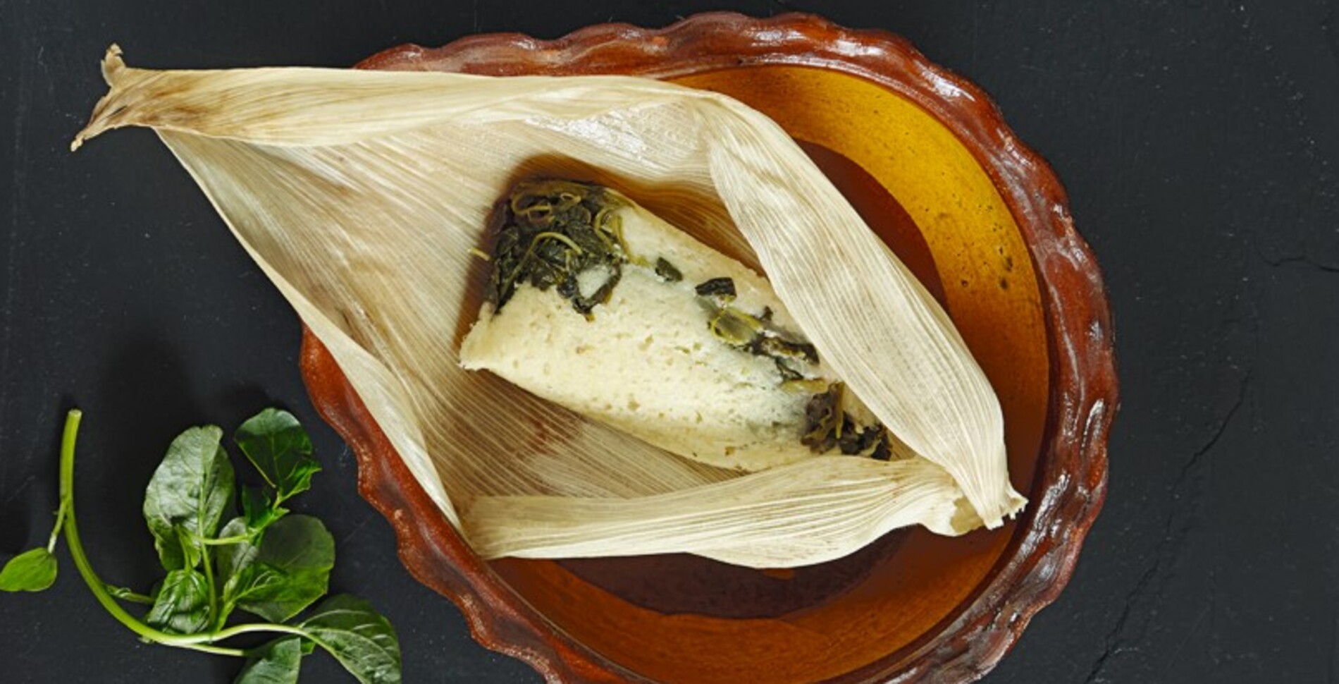 Wild Greens and Black Bean Vegan Tamales