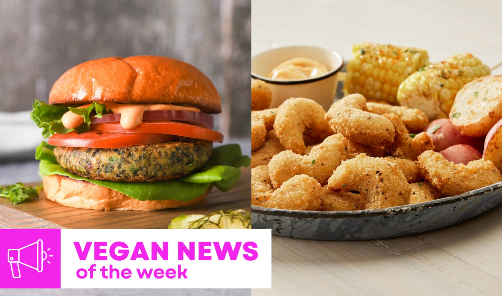Sea Veggie Burgers, Spiced Cajun Shrimp, and More Vegan Food News of the Week&nbsp;
