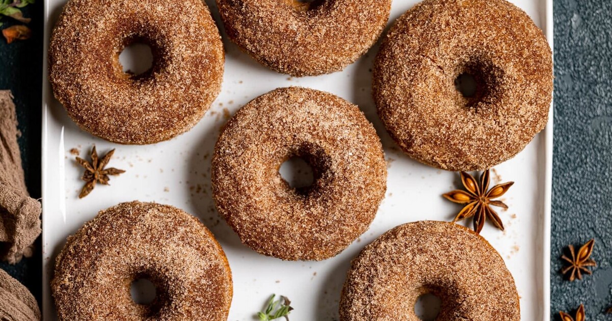 Vegan Baked Apple Cider Doughnuts | VegNews