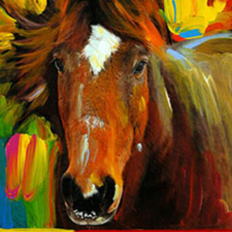 Peter Max Helps Horses