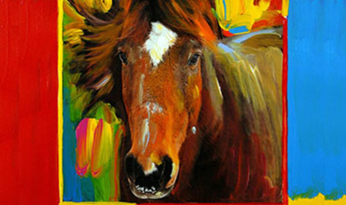Peter Max Helps Horses