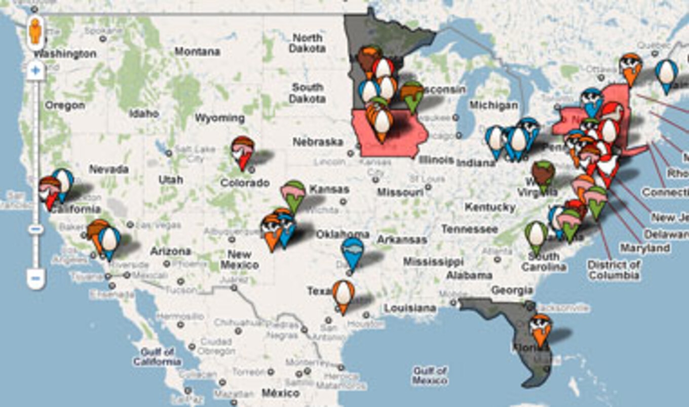 Animal Investigations Map