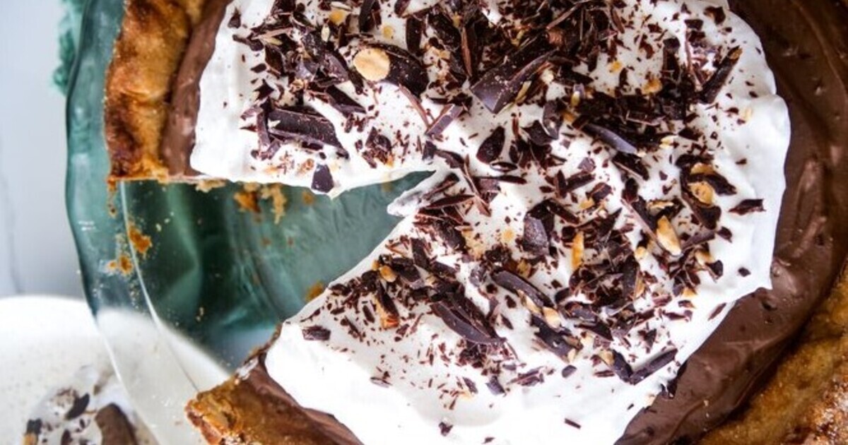 Vegan French Silk Chocolate Pie With Coconut Whipped Cream | VegNews