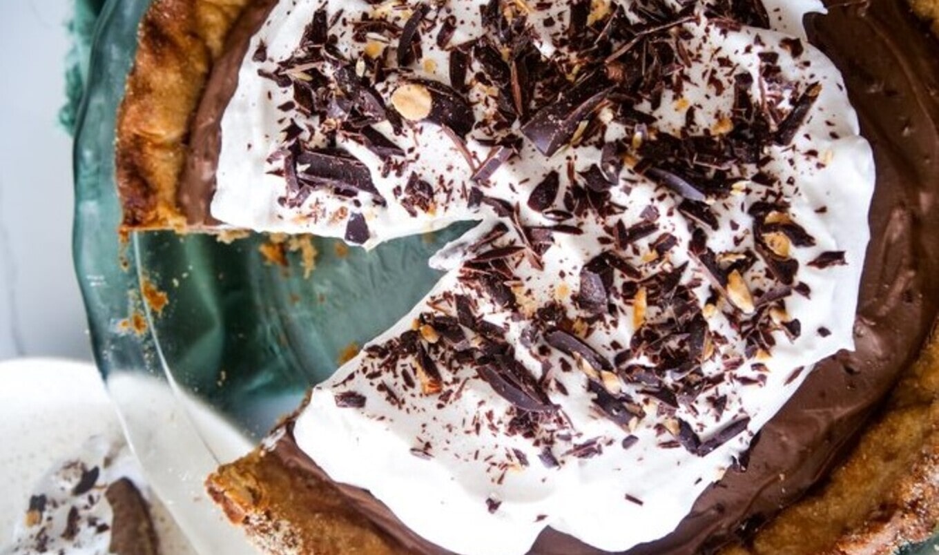 Vegan French Silk Chocolate Pie With Coconut Whipped Cream